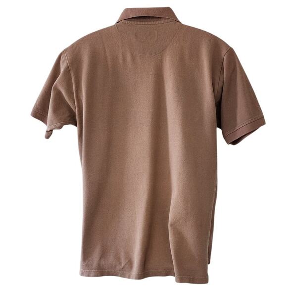 Vintage 1990's American Outpost Short Sleeve Brown Polo Men's Size Small - Picture 2 of 8